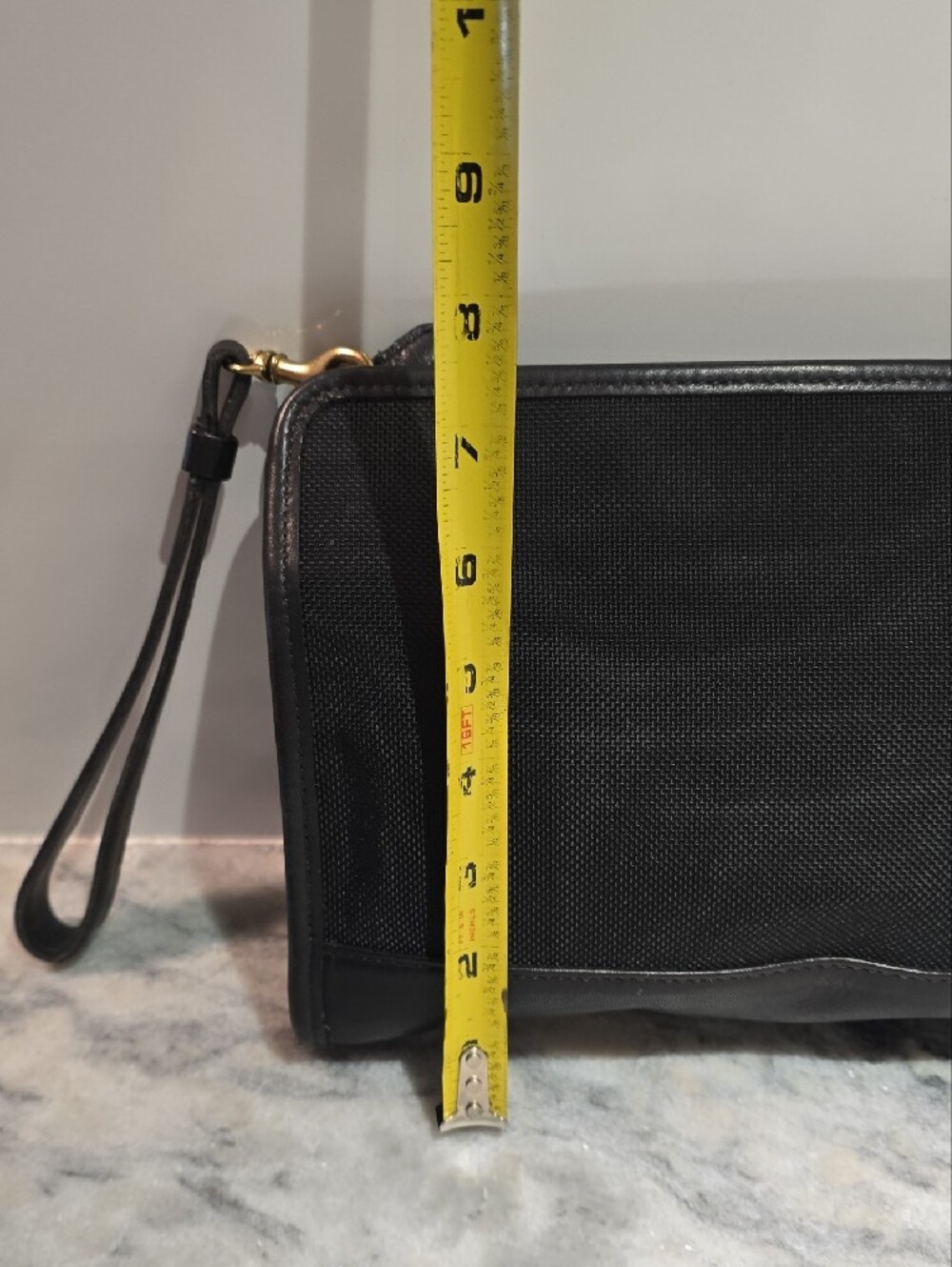 Coach Black Canvas And Leather Wristlet - Picture 4 of 16
